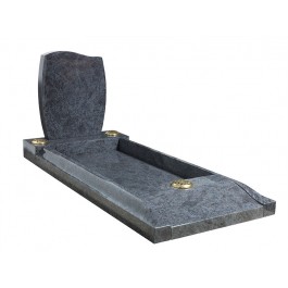 All Polished Bahama Blue Granite Kerb Set with O'Gee Kerbs, Infill Slab and Curved Desk Wedge