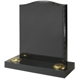 All Polished Black Granite with All Polished Cord Border