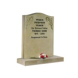 York Stone with Deep Carved Roses