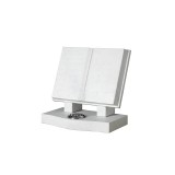 White Carrara Marble Bible with Mounted Rests